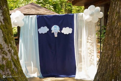 Фон за сладка маса на тема мечета за детски рожден ден и свето кръщение