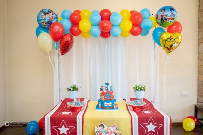 Фотокът и сладка маса за детски рожден ден Пес Патрул