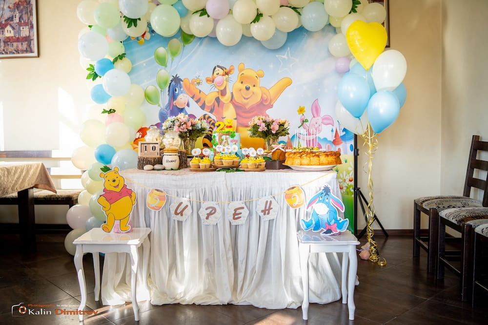 Декорация за детски рожден ден на момче – Мечо пух